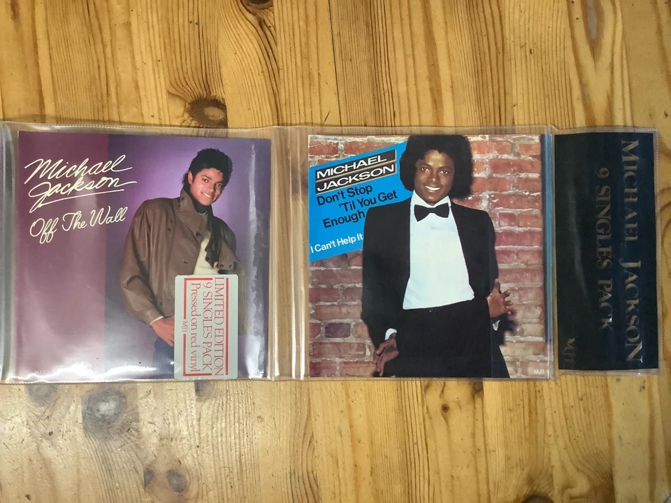 MICHAEL JACKSON - 9 Singles Pack Red Vinyl Soul Funk Disco Thriller,Billie Jean - Bild 2 von 4