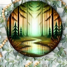 Enchanted Forest Aluminum Foil Art, 8inches, Waterproof and Dustproof, Easy to H
