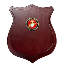 Sword Display Shield With USMC Seal