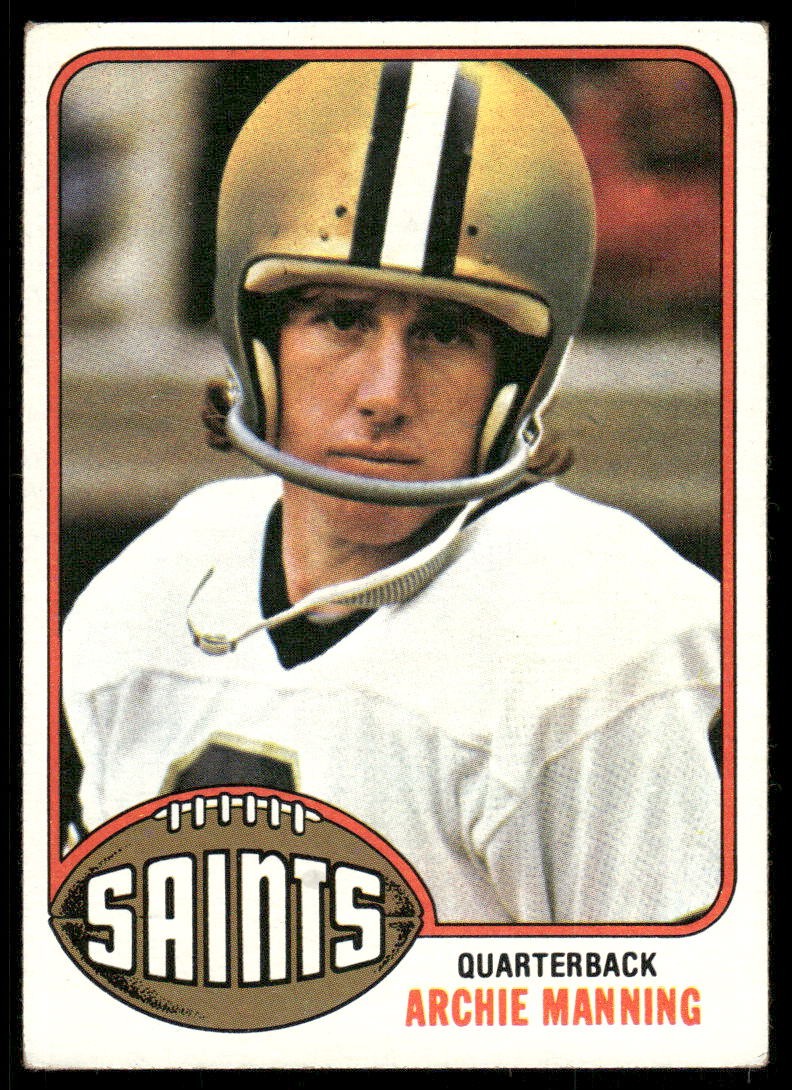 1976 Topps #485 Archie Manning New Orleans Saints Excellent 47536