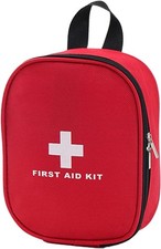 Compact Red Waterproof First Aid Kit - Comprehensive Emergency Medical Supplies