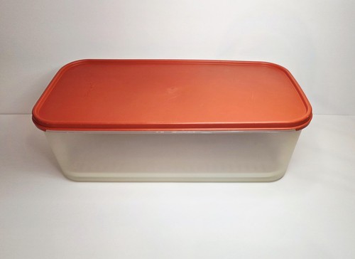 1970's USA Tupperware Modular Mates 25 cup Fresh Keeper #1718 w/Adjustable Tray - Picture 3 of 16