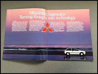 MITSUBISHI LANCER MIRAGE カタログ セット 1986 Mitsubishi Mirage and Turbo 16-page Vintage Car Sales