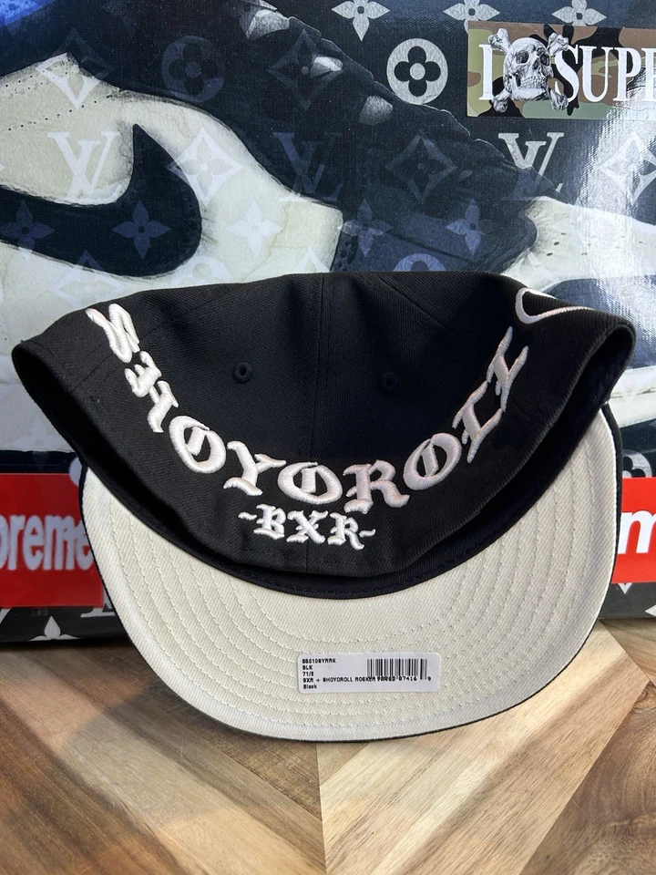 Sombrero ajustado New Era Born X Raised Shoyoroll UFC negro 7 1/2 extremadamente raro Foto 4 de 4