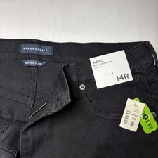 NWT Aeropostale Women's Jeans Flare 90s Fit High Rise Baggy Oby Black 14 Regular