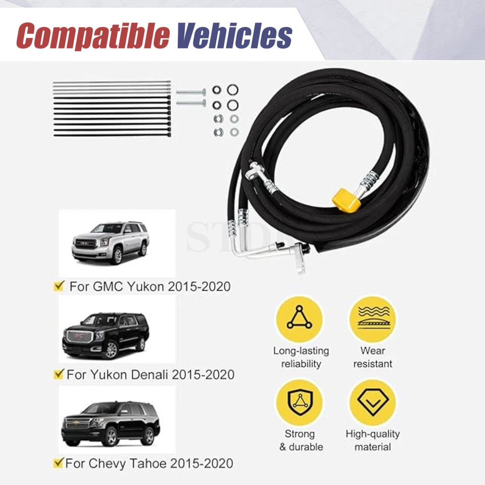 YSH34913 Rear AC Lines Kit For 2015-2020 GMC Chevrolet Tahoe Cadillac Escalade	 Foto 3 de 4