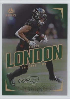 2024 Panini Luminance Green 86/100 Drake London #4 s5j