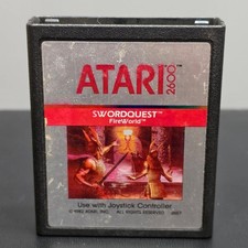 Swordquest FireWorld Atari 2600 Tested Working Video Game Adventure Classic image