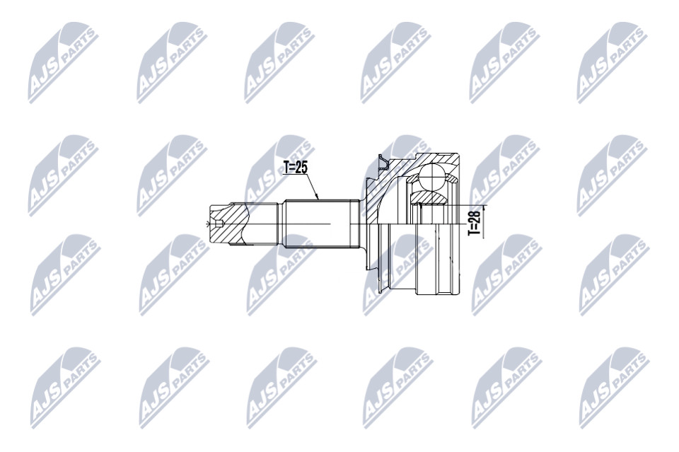 Outer Cv Joint For Chevrolet Aveo/Kalos 1.2,1.4 11- - Image 5