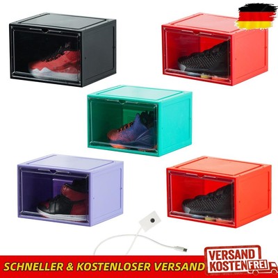 LED Luminous High Heels Boxes Side Open Sound Control AJ Display Case Home Decor