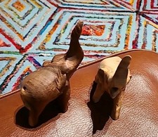 Wooden Whistle Elephant Figurine Noise Maker Handmade Folk Art piece made in USA