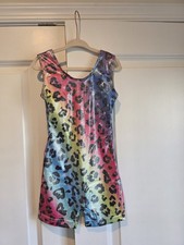 Toddler Kids Girls Gymnastics Print Leotard Sleeveless 4T/5T New