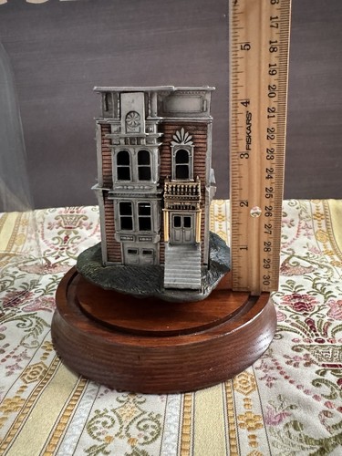 Legends Victorian Homes Larry 1990 Webster Stick Pewter Sculpture Home 119/950 - Bild 16 von 22