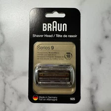 AUTHENTIC Braun Replacement Shaver Head 92S Silver-Compatible w/ Braun Series 9~