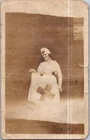 PH2217 WW1 World War 1 Military Red Cross Nurse Woman Vintage Snapshot Photo