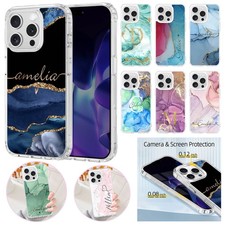 Marble Texture Custom Case For iPhone 17e 16 Pro 15 14 Magsafe Tough Phone Cover