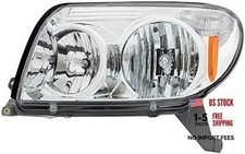 1592017 Headlight Assembly Fits Select Toyota Models Silver Driver Side