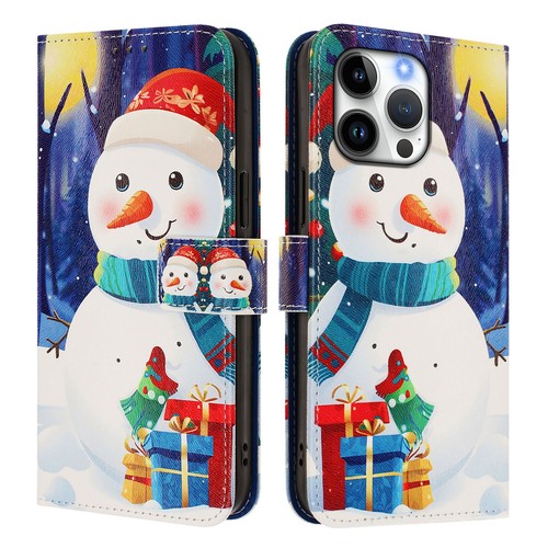 Phone Case for iPhone 17 Pro 16E 16 15 14 13 12 8 Christmas Pattern Wallet Cover - Photo 2/18