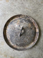 Antique Cast Iron Lid Only Gate Marked Early Lid Unknown Manufacturer 