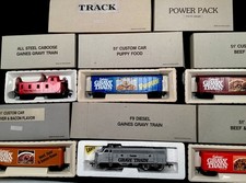 Bachmann VTG Gaines Gravy Train Custom EMD F9 Diesel HO Train Set - NIB - VIDEO
