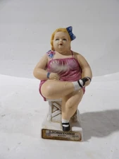 Lionstone Circus Fat Lady Miniature Decanter