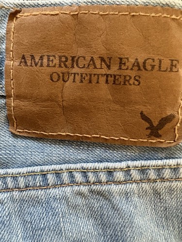 American Eagle Men’s Distressed Blue Jean Shorts Jeans 36 Waist - Picture 6 of 6