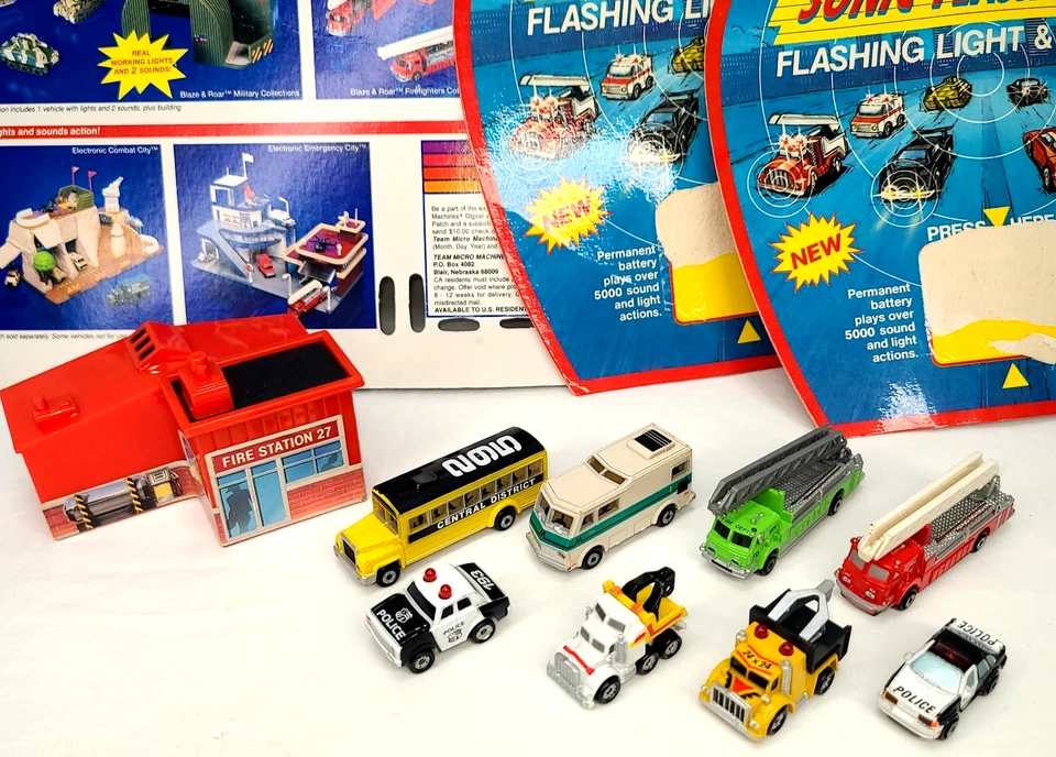 VTG Micro Machines Mixed Lot of 8+ Galoob Micro Sonic Flashers Trucks & Cars - Image 2 of 4