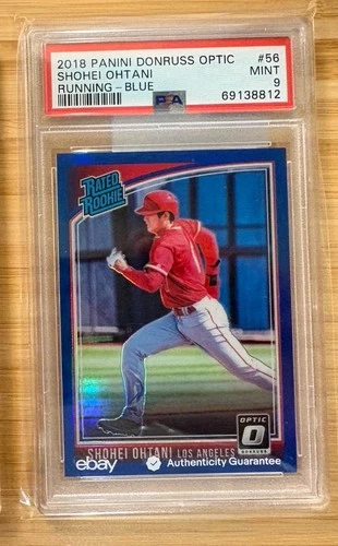 2018 Donruss Optic Rated Rookie Running Blue Shohei Ohtani #56 /149 PSA 9