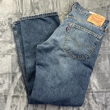 Levis 559 Relaxed Straight Fit Jeans 32x30 Blue Medium Wash Mens Denim 5-Pocket