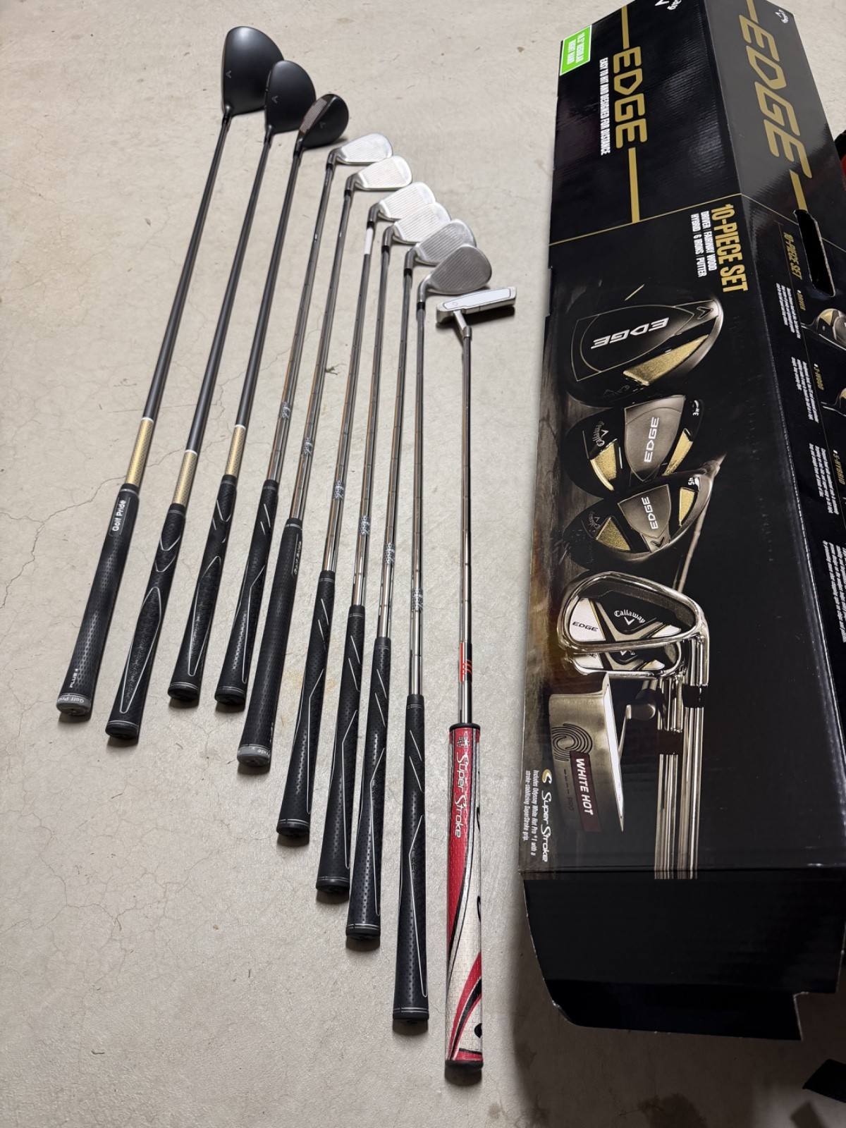 Callaway Edge Men 10-piece Golf Club Set - Regular