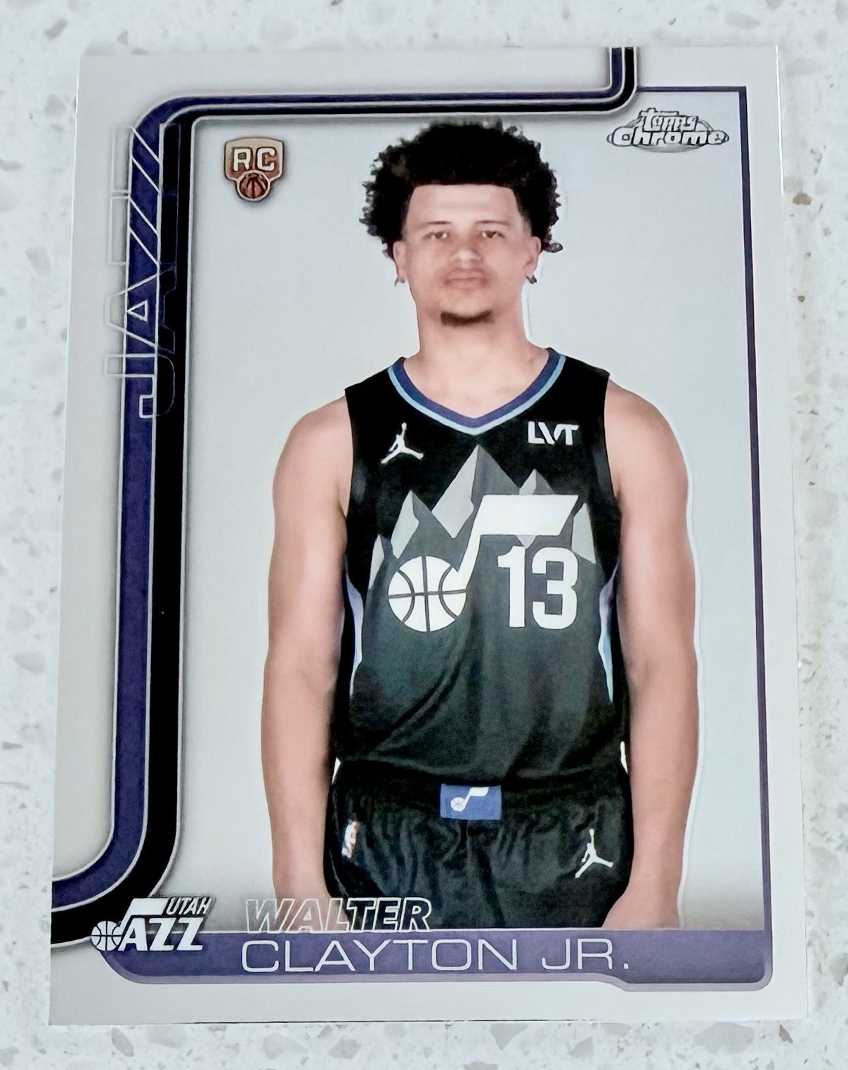 Walter Clayton Jr. Rookie Image Variation 2025-26 Topps Chrome Basketball Card