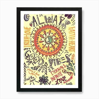 Hippie Zitate Gut Hippie Positiv Gerahmtes Wandbild Poster Leinwanddruck Bild