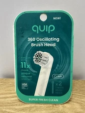 Quip 360 Oscillating Brush Head 2 Refill New 