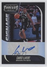 2018-19 Panini Threads Signage Premium 1/100 Caris LeVert #29 Auto 1d4