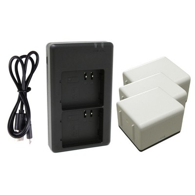 3x Akku A-4A + 2-fach Ladestation DU-A4 für Arlo Pro 3, Ultra, Ultra+ / 4800mAh
