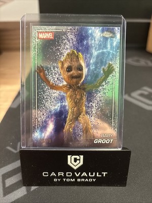 2025 Topps Marvel Studios Chrome Baby Groot Snap Variation /99