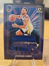 STEPHEN CURRY 2024-25 DONRUSS OPTIC WINNER STAYS PURPLE Prizm WARRIORS 