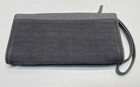 Armani Exchange Women's Solid Fabric Zip Compartment Gray Wristlet — photo 2