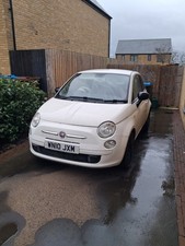White 2010 Fiat 500 1.2 3dr