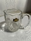 Vintage Zajecar Crystal Glass Mini Pitcher Creamer Yugoslavia Made 4" — photo 1