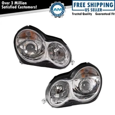 Headlight Assembly Set Driver & Passenger Side Fits 01-07 Mercedes-Benz