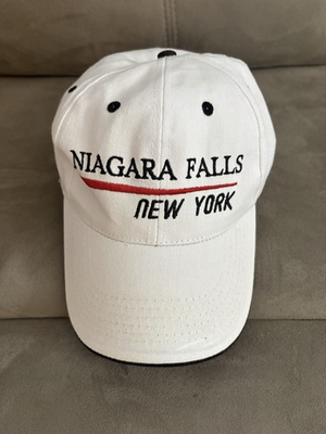 #ad #ad Niagara Falls New York Baseball Adult Cap Hat White Adjustable Souvenir Travel $14.99