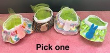 Little Easter fabric basket - handmade - add a name or add a bunny option