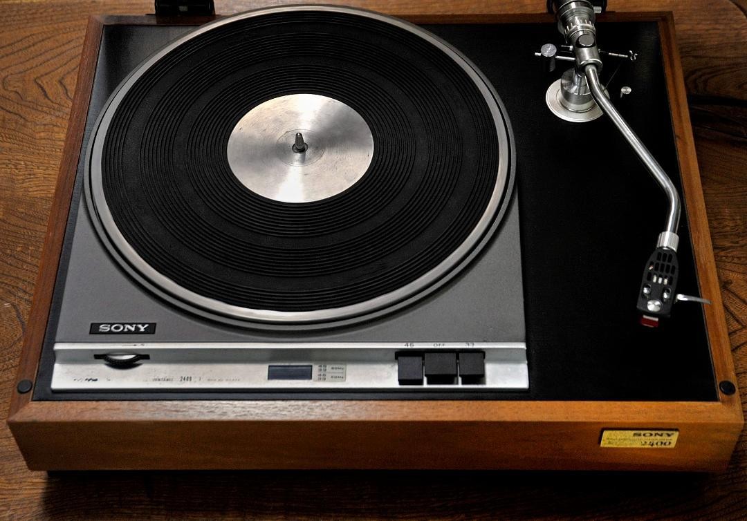 ★SONY STEREO RECORD PLAYER PS-2400 ♪ Sony PS-2400 Stereo Turntable Record Player DC Motor Belt