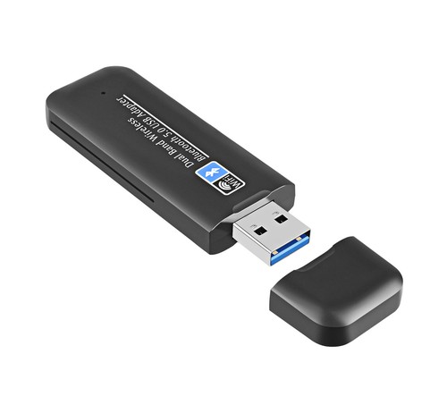 AC1300 USB 3.0 Wireless WiFi Netzwerk Receiver Adapter 5G Bluetooth 5.0Dual Band - Afbeelding 5 van 10