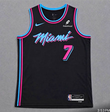 Nike Miami Heat Giannis Antetokounmpo 7 NBA Basketball Jersey Black