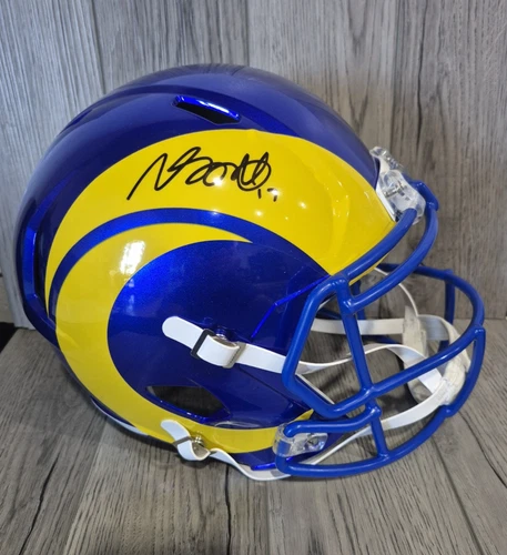Los Angeles  Rams Davante Adams Full Size Signed Replica Football Helmet