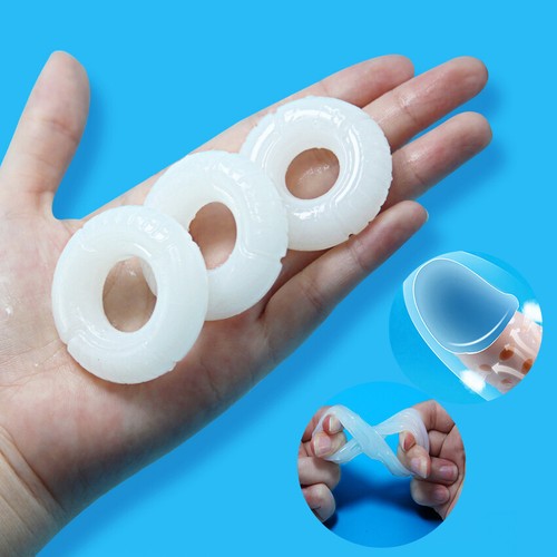 Reusable Crystal Penis Extender Enlarger Sleeve Condom Delay