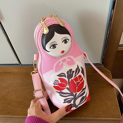 Russian Dolls Crossbody Bag Casual Shoulder Bag for Fishing Climbing Trekking - Picture 10 of 12