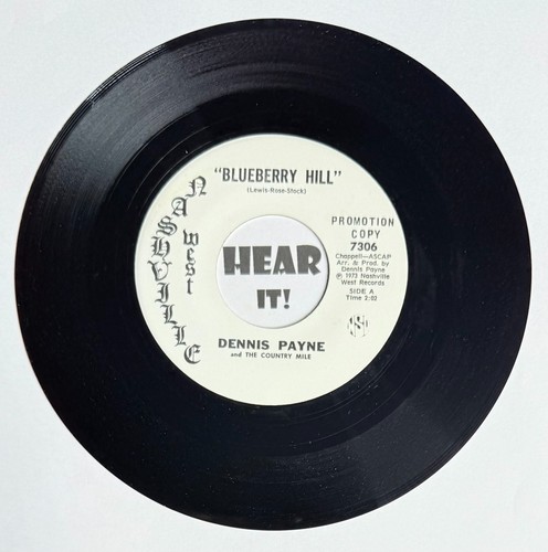 Obscure Melodic Country 45 DENNIS PAYNE For All These Things NASHVILLE WEST wlp - Bild 2 von 2